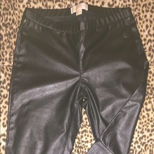 Michael Kors faux leather slip on pants